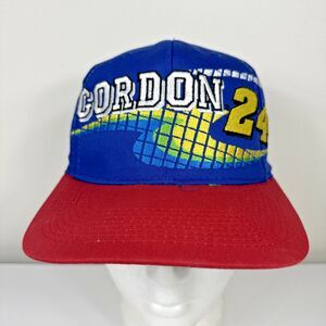 Vintage Cap Hat NASCAR Jeff Gordon #24 Racing 50th Anniversary 90s VTG Colorful